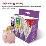  LED žarnica Filament A CLASS A60 / E27 / 5 W (75 W) / 1 060 lm / nevtralno bela 3/1 | Shoptok.si