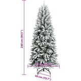  Umjetno božićno drvce sa snijegom 240 cm PVC i PE | shoptok.hr