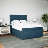  Krevet s oprugama i madracem tamnoplavi 140x190 cm baršunasti | shoptok.hr