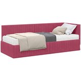  Kutni krevetni okvir s madracem 2 kom. Vinska crvena 80 x 200 cm | shoptok.hr