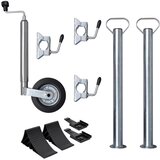 vidaXL Podporno kolo 48 mm z 2 podpornima drogoma in 3 objemkami | Shoptok.si