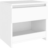 The Living Store Nočna omarica bela 40x30x39 cm iverna plošča - Nočna Omarica, (21420690) | Shoptok.si