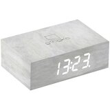 Gingko svijetlo siva drvena led budilica flip click Cijene