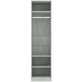 vidaXL Garderobna omara betonsko siva 50x50x200 cm iverna plošča, (20705583) | Shoptok.si
