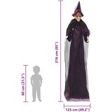  Hanging Halloween Talking Witch Ljubičasta 216 x 125 cm Slike