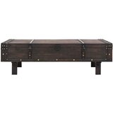 The Living Store Klubska mizica iz trdnega lesa starinski stil 120x55x35 cm - Klubska Mizica, (21421272) | Shoptok.si