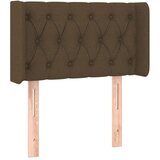 Maison Chic vzglavna omarica - nočna omarica - posteljna omarica z ušesi temno rjavo 83x16x78/88 cm blago, (21708235) | Shoptok.si