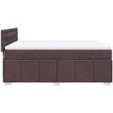 vidaXL Box spring postelja z vzmetnico temno rjava 160x200 cm blago, (21308044) | Shoptok.si