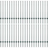  Stup za ogradu 44 pcs Zelena 140 cm Čelik | shoptok.hr