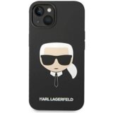 Karl Lagerfeld KLHCP14MSLKHBK za iphone 14 plus črn silikonska zaščita - karls head | Shoptok.si
