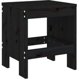  Vrtni stolci 2 kom crni 40 x 36 x 45 cm od masivne borovine | shoptok.hr