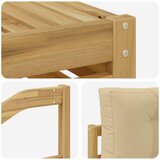  Set vanjskih sofa 7 kom. Bijela i bež Poliester | shoptok.hr