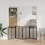  Vrata za pse 4 pcs Crna 60 x 80 cm Cinkani čelik | Shoptok.si