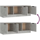 TV ormarić boja betona 102x35x36,5 cm od konstruiranog drva | shoptok.hr