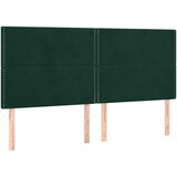  s oprugama i madracem tamnozeleni 200x200 cm baršunasti | shoptok.hr