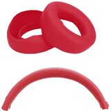 INF Silikonski zaščitni etui za slušalke Beats Studio3 - ušesne školjke in naglavni trak Red, (21838054) | Shoptok.si