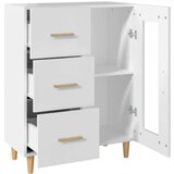  Komoda bela 69,5x34x90 cm inženirski les, (20654240) | Shoptok.si