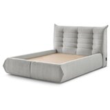 Bobochic Paris Svijetlo sivi tapecirani bračni krevet s prostorom za odlaganje s podnicom 180x200 cm Clothilde – Cijene