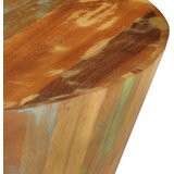 vidaXL Klubska mizica Ø65x31 cm trden predelan les | Shoptok.si