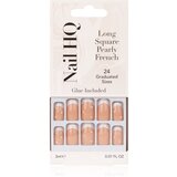 Nail HQ Long Square Umjetni nokti Pearly French 24 kom cijene
