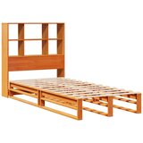 Krevet s regalom za knjige bez madraca 100x200 cm masivno drvo | shoptok.hr