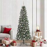 vidaXL Umestno božično drevo med 300 LED Zelena 86 x 86 x 210 cm | Shoptok.si
