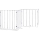 vidaXL Vrata za pse s vratašcima 6 panela sklopiva 480 cm drvo topole | shoptok.hr