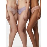 Sinsay Brazilke gaćice s čipkom i ukrasnim srcem, pakiranje 3 komada | shoptok.hr