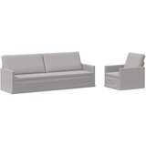  Set sofe 2 pcs Oblačnosiva Tkanina - Siva tkanina oblak 1-Sjedalo + 3-Sjedalo (210 cm) | shoptok.hr