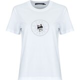 Karl Lagerfeld Majice s kratkimi rokavi IKON RS CIRCLE T-SHIRT Bela Cene