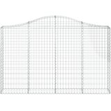  Gabionska košara s lukom 200x30x120/140 cm pocinčano željezo | Eponuda.com