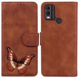 INORCO Torbica iz PU usnja na dotik kože za Nokio C22 Butterfly Printing Denarnica Pokrov za stojalo za telefon, (22037037) Cene