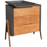 Troll nursery® komoda torsten™ seal grey/teak | shoptok.hr