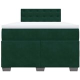  Krevet box spring s madracem tamnozeleni 120x190 cm baršunasti | shoptok.hr