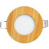 Mitea Lighting M3UO-WDL 3W 6500K boja drveta ugradni okrugli led panel | ePonuda.com