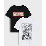 Sinsay Pamučne majice s printom 2 pack Marvel | shoptok.hr