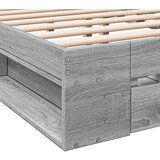 vidaXL Okvir za krevet s ladicama boja hrasta 140x190 cm drveni | shoptok.hr