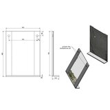 Aqualine Ogledalo BETA 60x80 cm belo | Eponuda.com