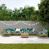  10-dijelni set vrtnih sofa od impregnirane borovine | shoptok.hr