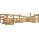  Set vanjskih sofa 7 pcs Bijela 304 x 126,5 x 73 cm | shoptok.hr