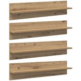 Police na zidu Zidne 4 pcs Umjetnički hrast 80 x 11 5 x 18 cm Cijene