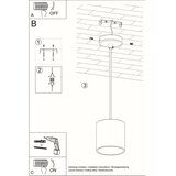  Sollux SL.0053 - Luster na sajli ORBIS 1 1xGU10/40W/230V bela | Eponuda.com