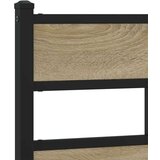 Metalni Kovinski posteljni okvir brez vzmetnice sonoma hrast 193x203 cm, (21607937) | Shoptok.si