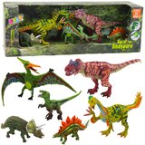 Lean Toys Set figurica dinosaura s pomičnim nogama i ustima, 6 komada | shoptok.hr