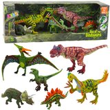 Lean_Toys Komplet figur dinozavrov, gibljive noge, usta, 6 kosov Cene