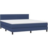  Box spring s madracem LED plavi 160x200 cm od tkanine | shoptok.hr