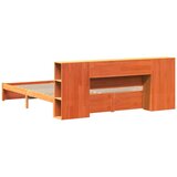  Polica za knjige Krevetski okvir Vosak smeđa 200 x 200 cm | shoptok.hr