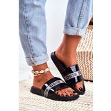 Big Star Women's Slides Big Star Painted Black Cijene
