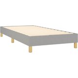  Okvir za krevet s oprugom svjetlosivi 80x200 cm od tkanine | Eponuda.com