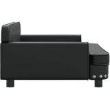  Krevet za pse crni 90 x 53 x 30 cm od umjetne kože | shoptok.hr